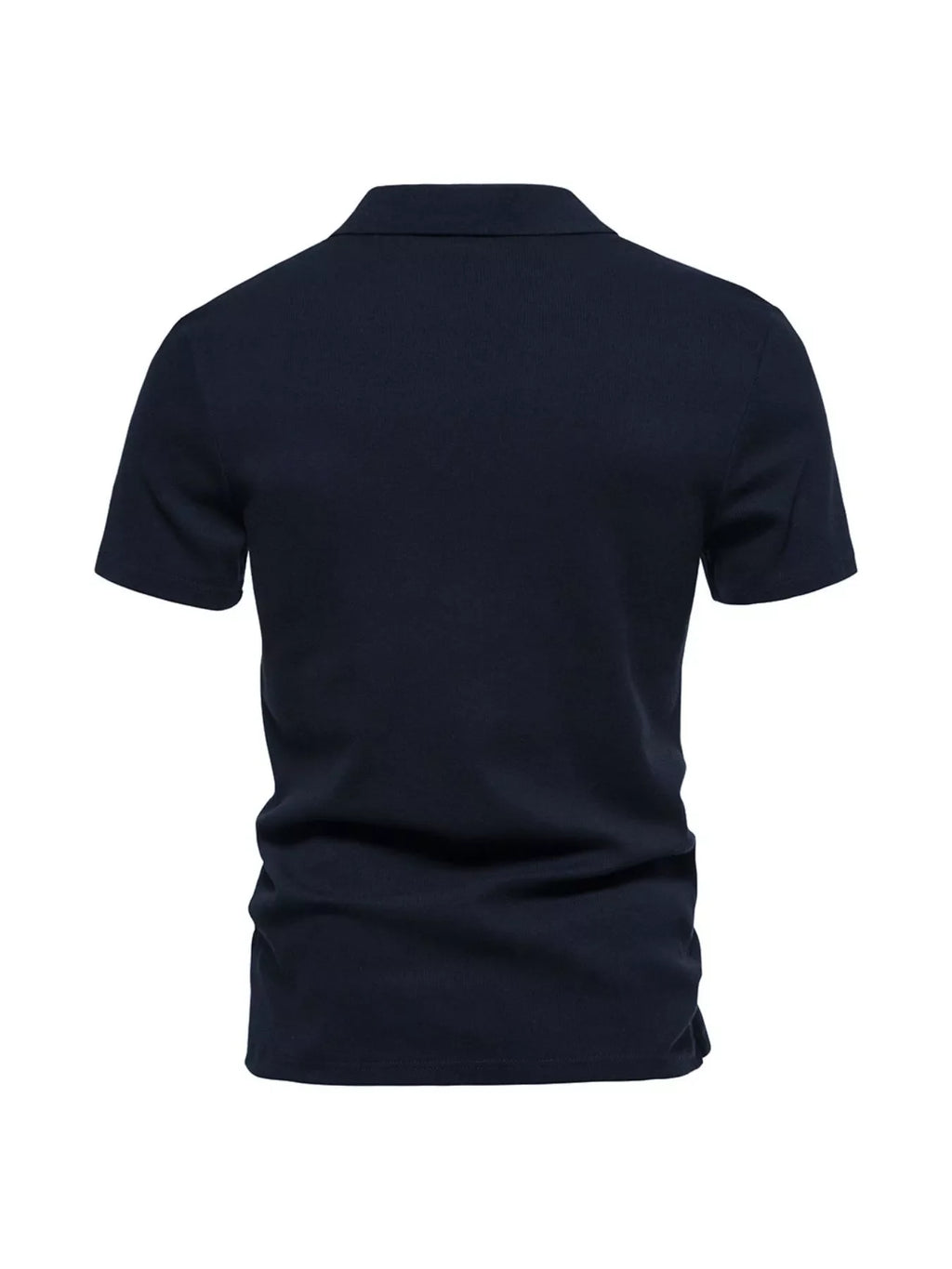 Men's Plus Size Casual Notched Short Sleeve Polo