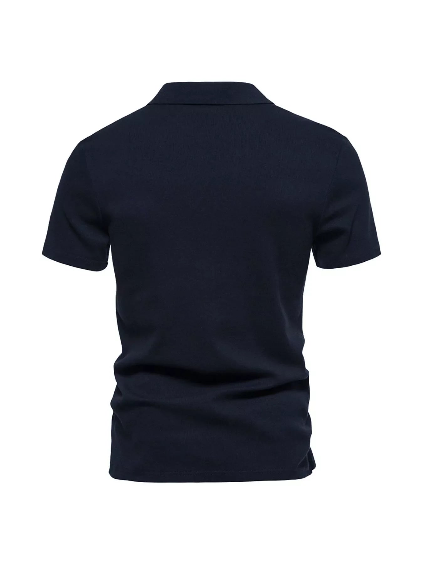 Men's Plus Size Casual Notched Short Sleeve Polo