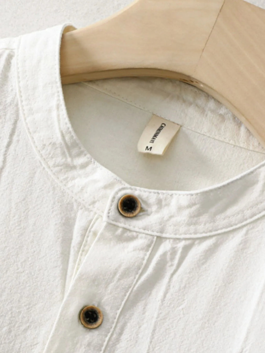 Men's Plus Size Button Front Long Sleeve Blouse