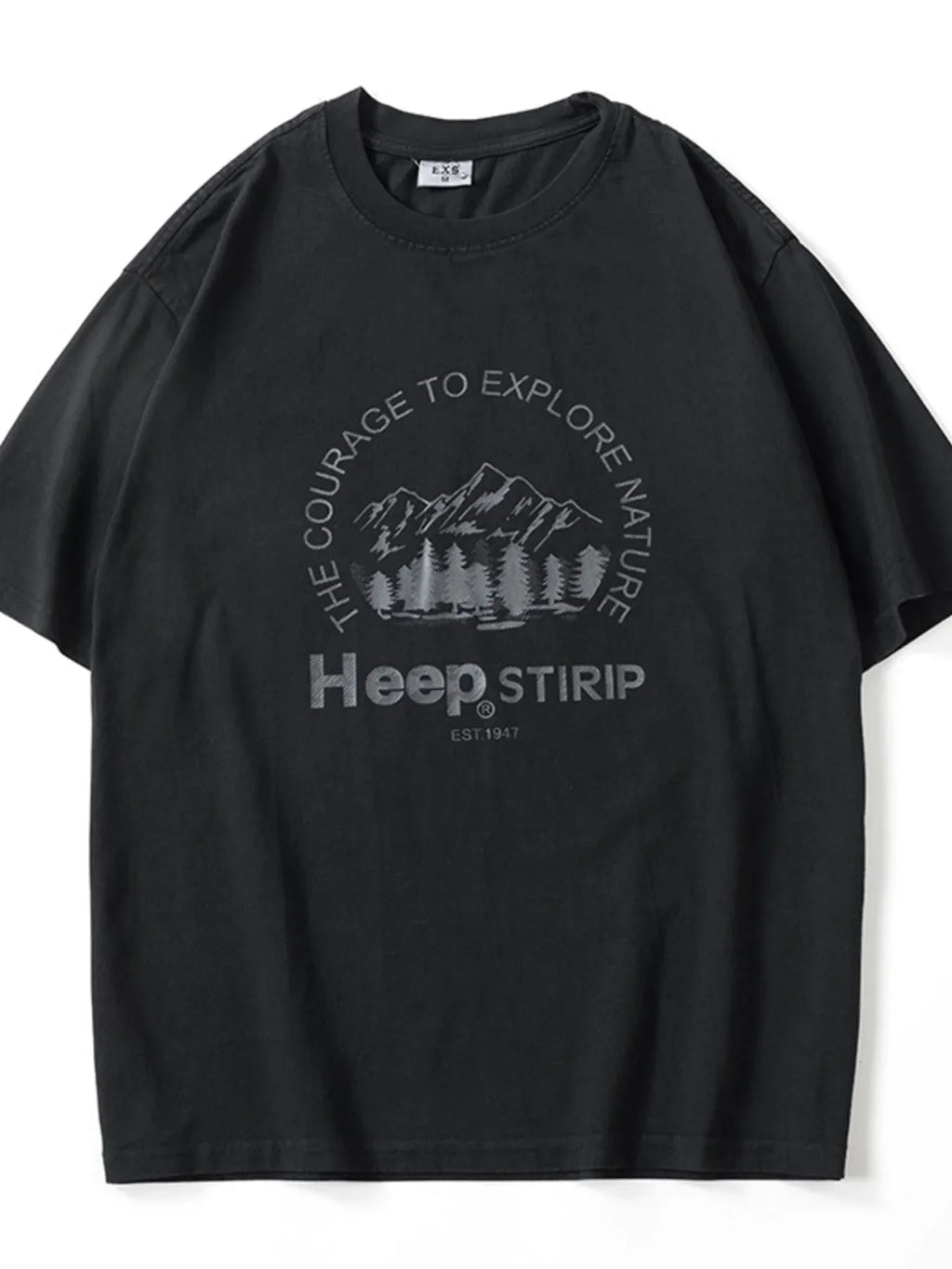 Men's Plus Size Round Neck Half Sleeve T-Shirt