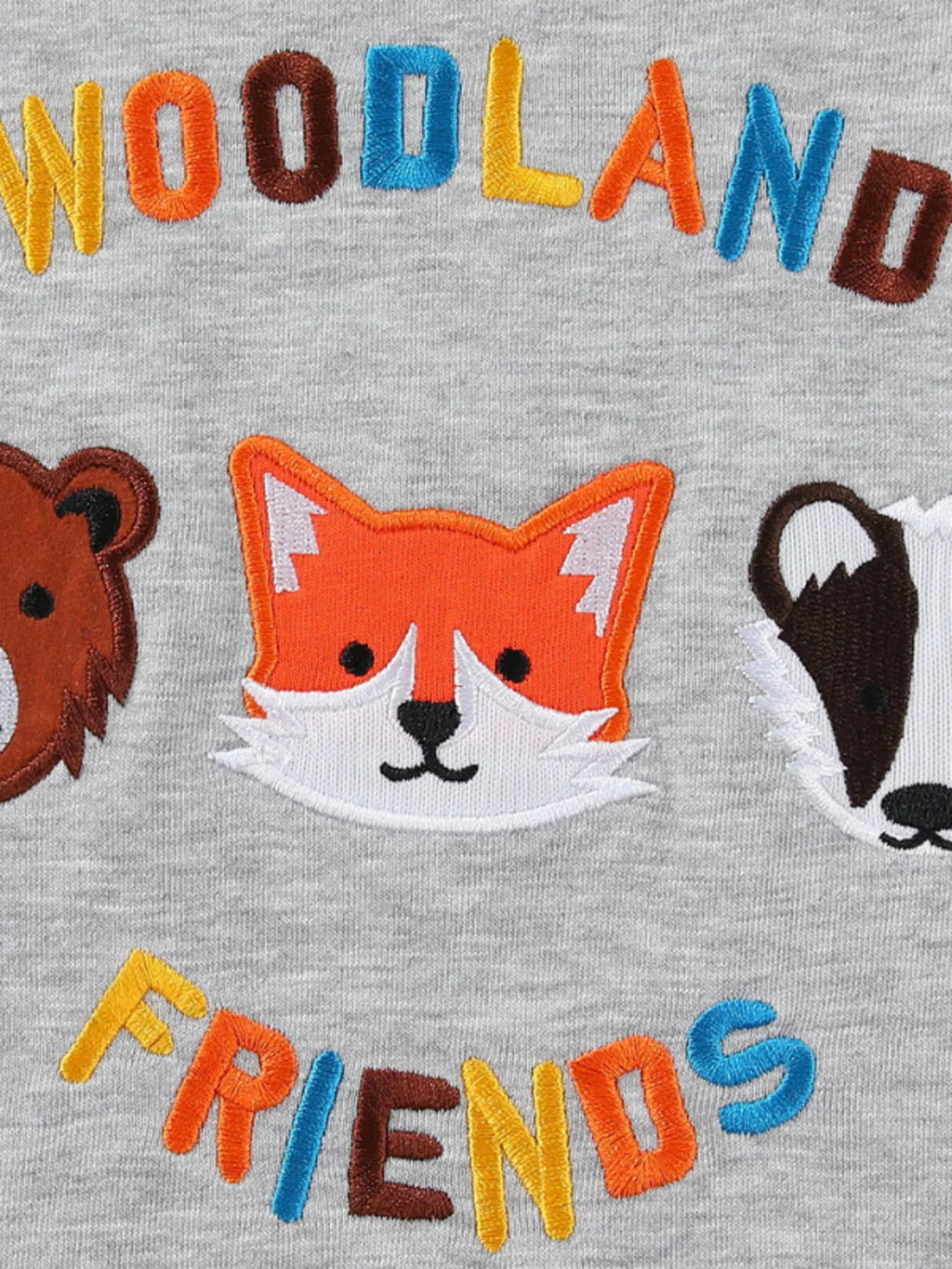 Children's Woodland Friends Embroidered Crewneck Sweatshirt