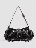 Rivet Embellished Shoulder Bag