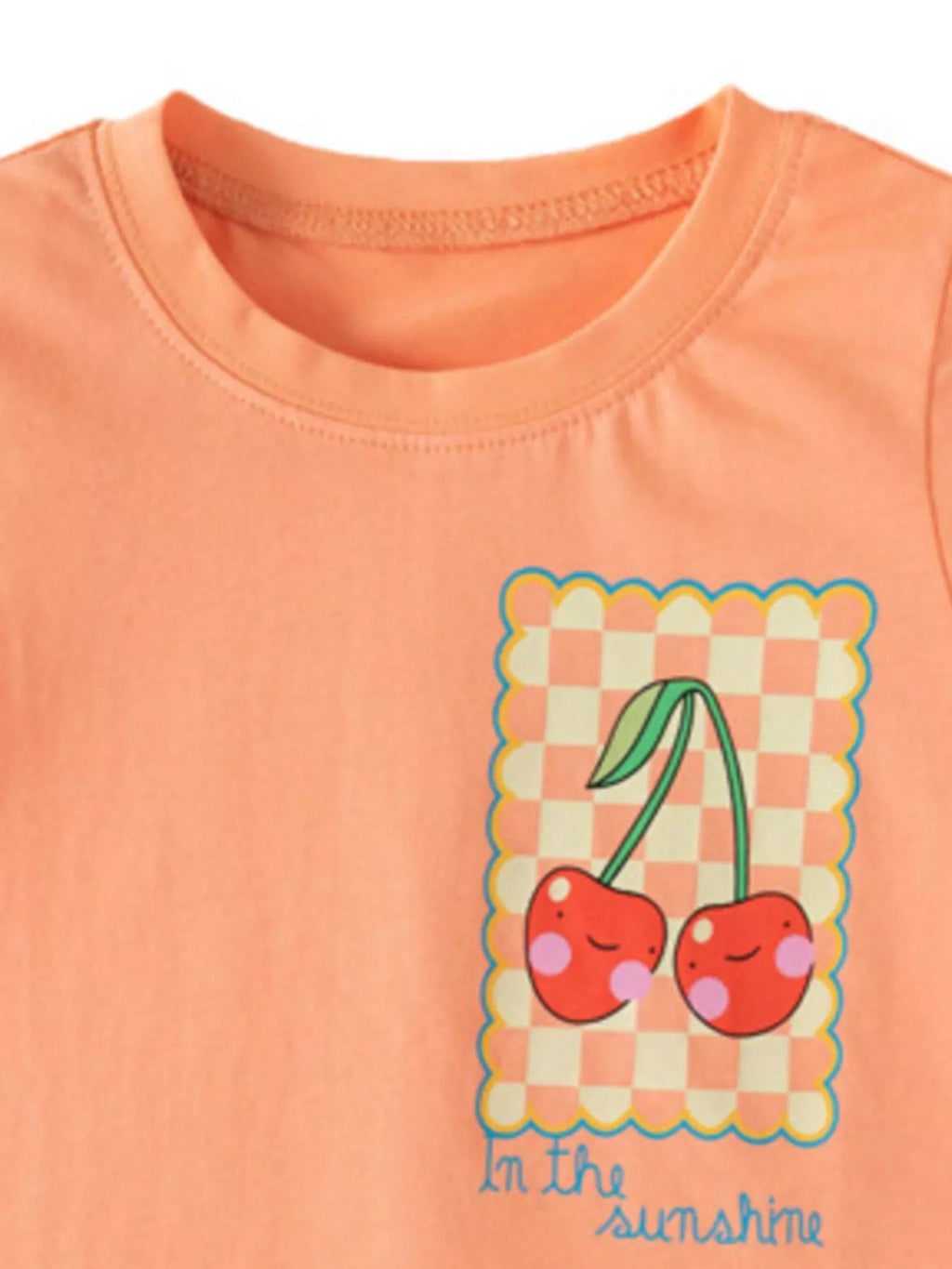 Children's Cherry Round Neck T-Shirt