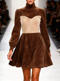Turtleneck Long Sleeve Mini Dress