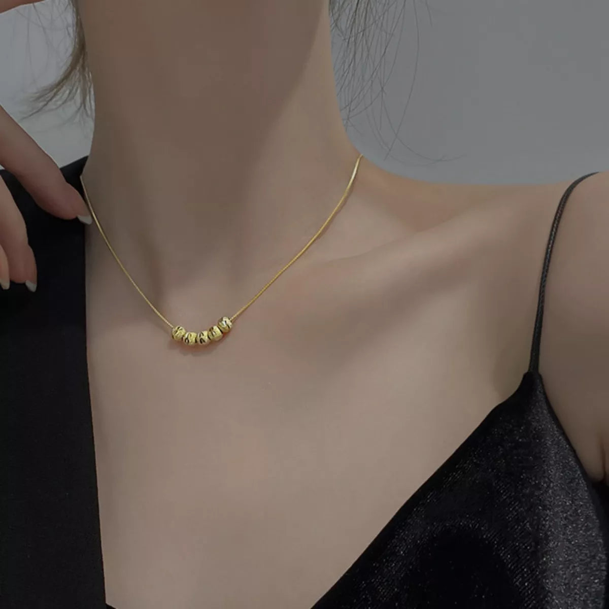 925 Sterling Silver Beaded Necklace