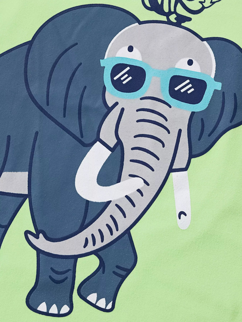Children's Elephant & Monkey Short Sleeve T-Shirt
