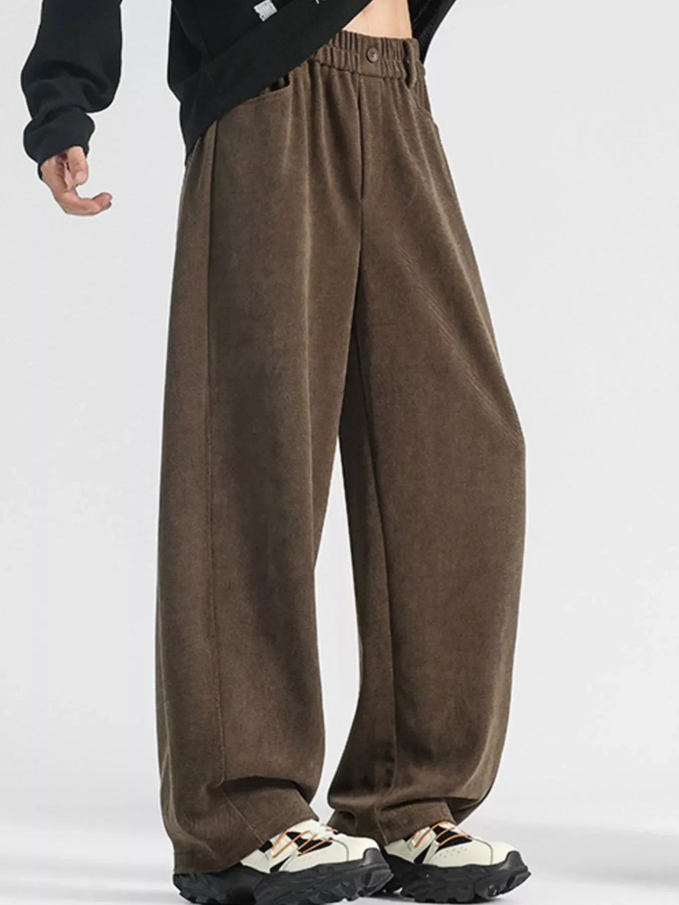 Men's Plus Size Loose Fit Corduroy Pants