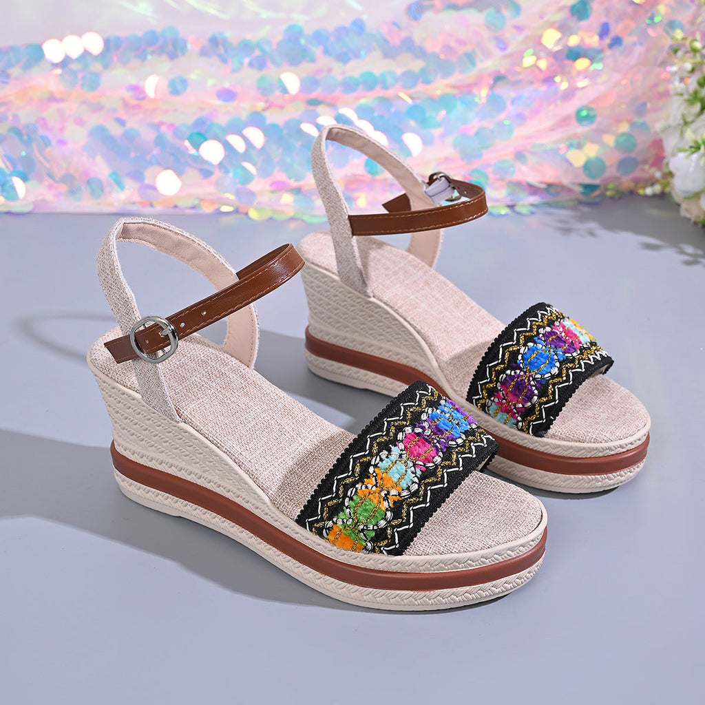 Open Toe Wedge Sandals