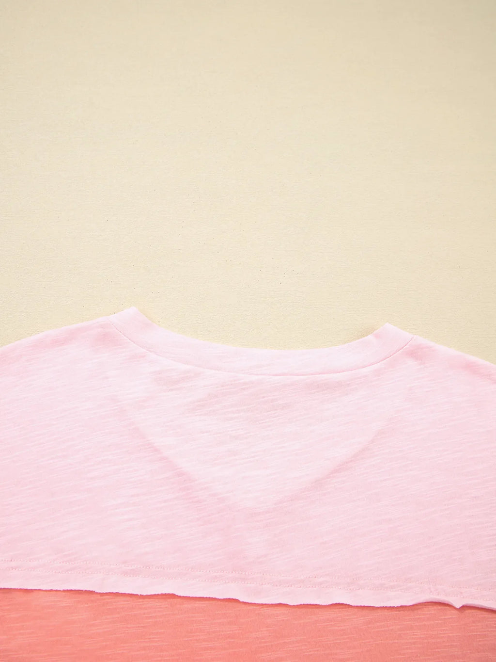 Flower Patched Exposed Seam Oversized T Shirt