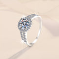 1 Carat 925 Sterling Silver Moissanite Ring