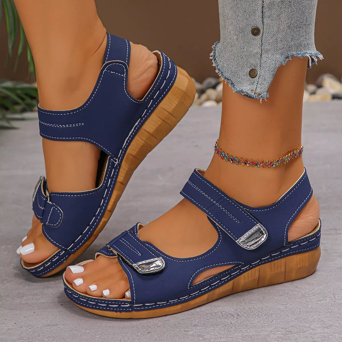 Open Toe Wedge Sandals