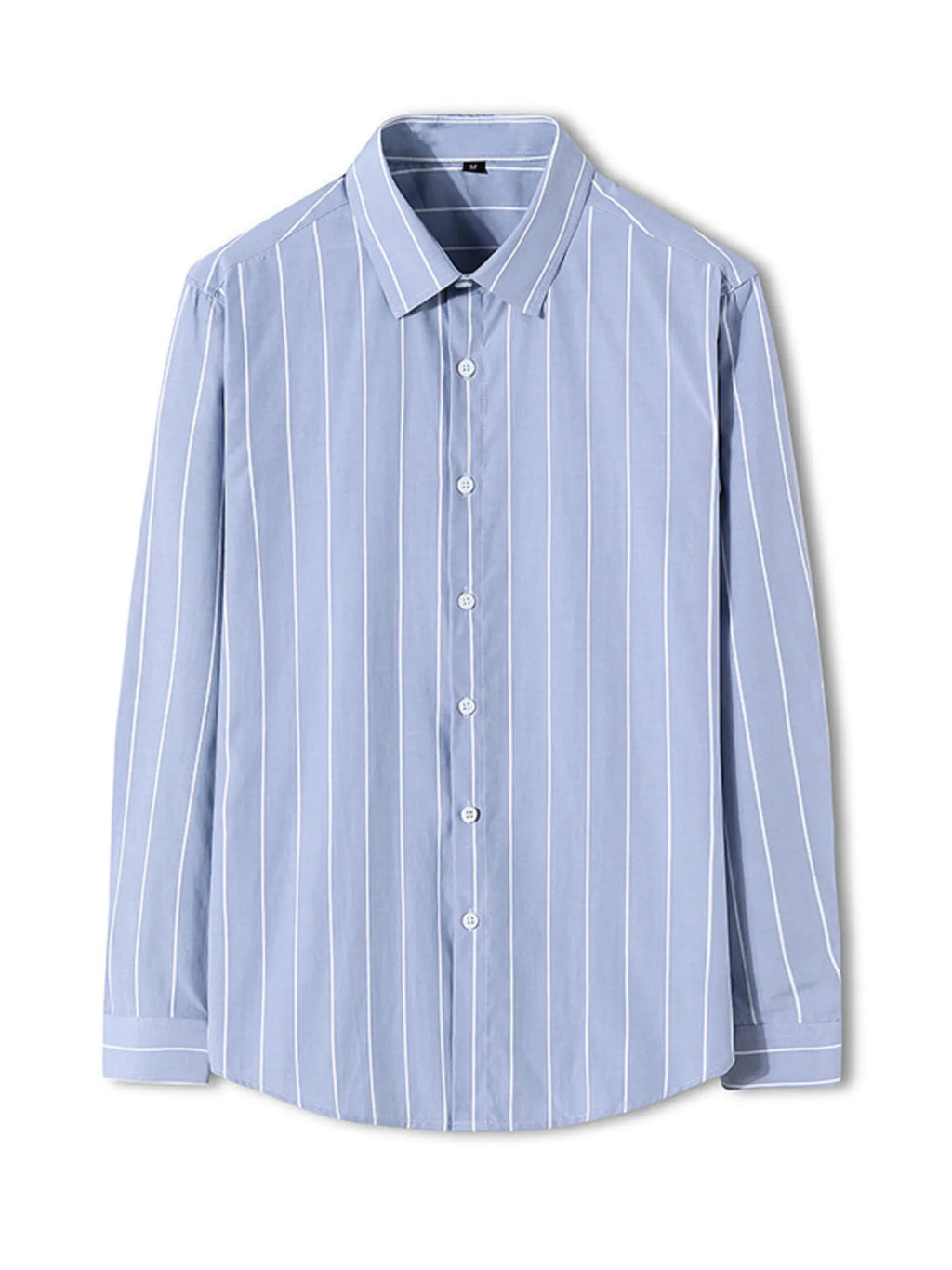 Men's Plus Size Classic Striped Long Sleeve Shirt