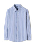 Men's Plus Size Classic Striped Long Sleeve Shirt