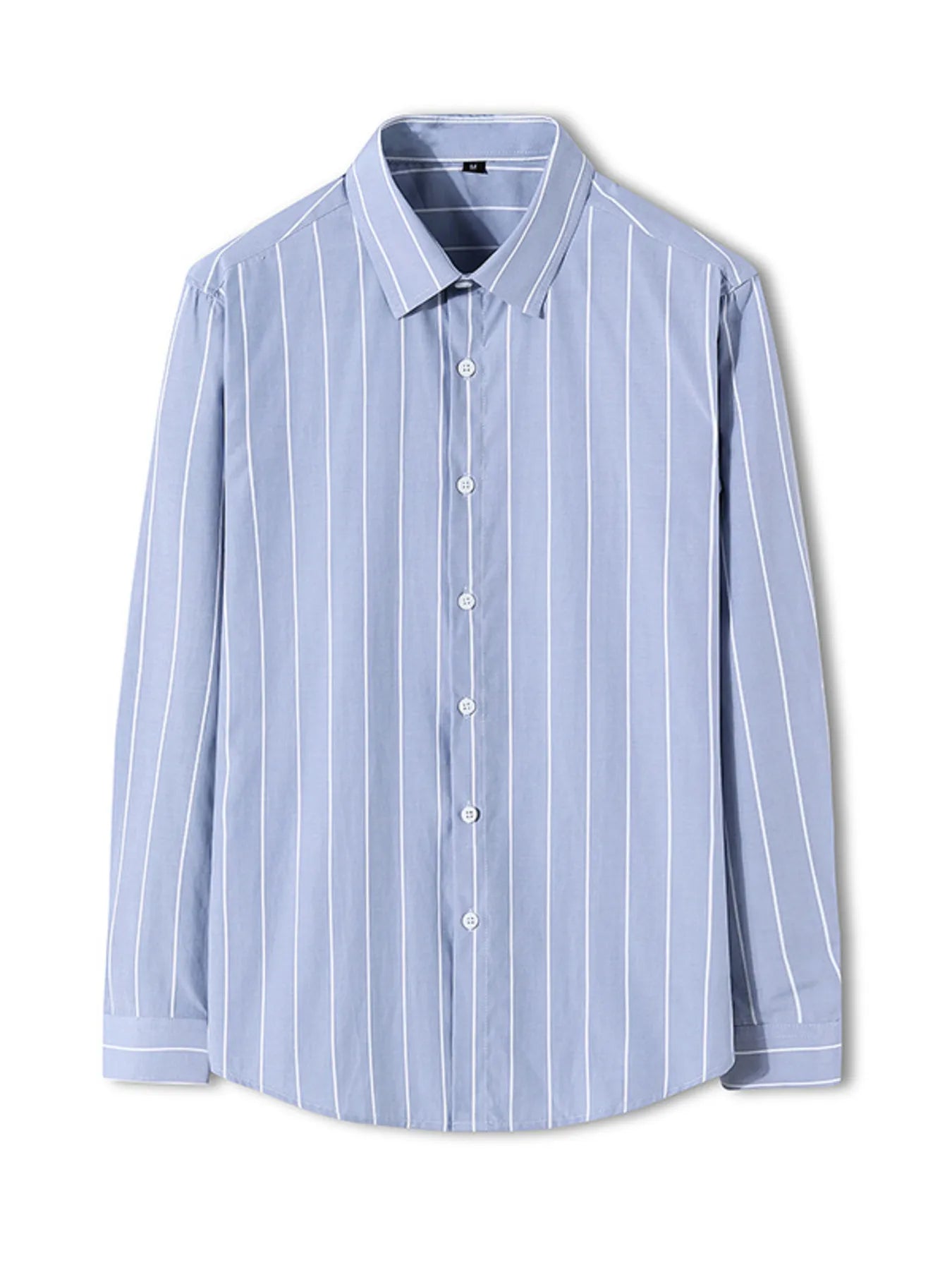 Men's Plus Size Classic Striped Long Sleeve Shirt