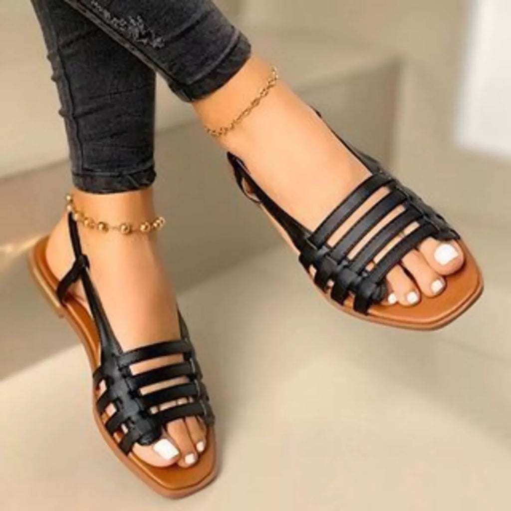 Open Toe Flats Sandals