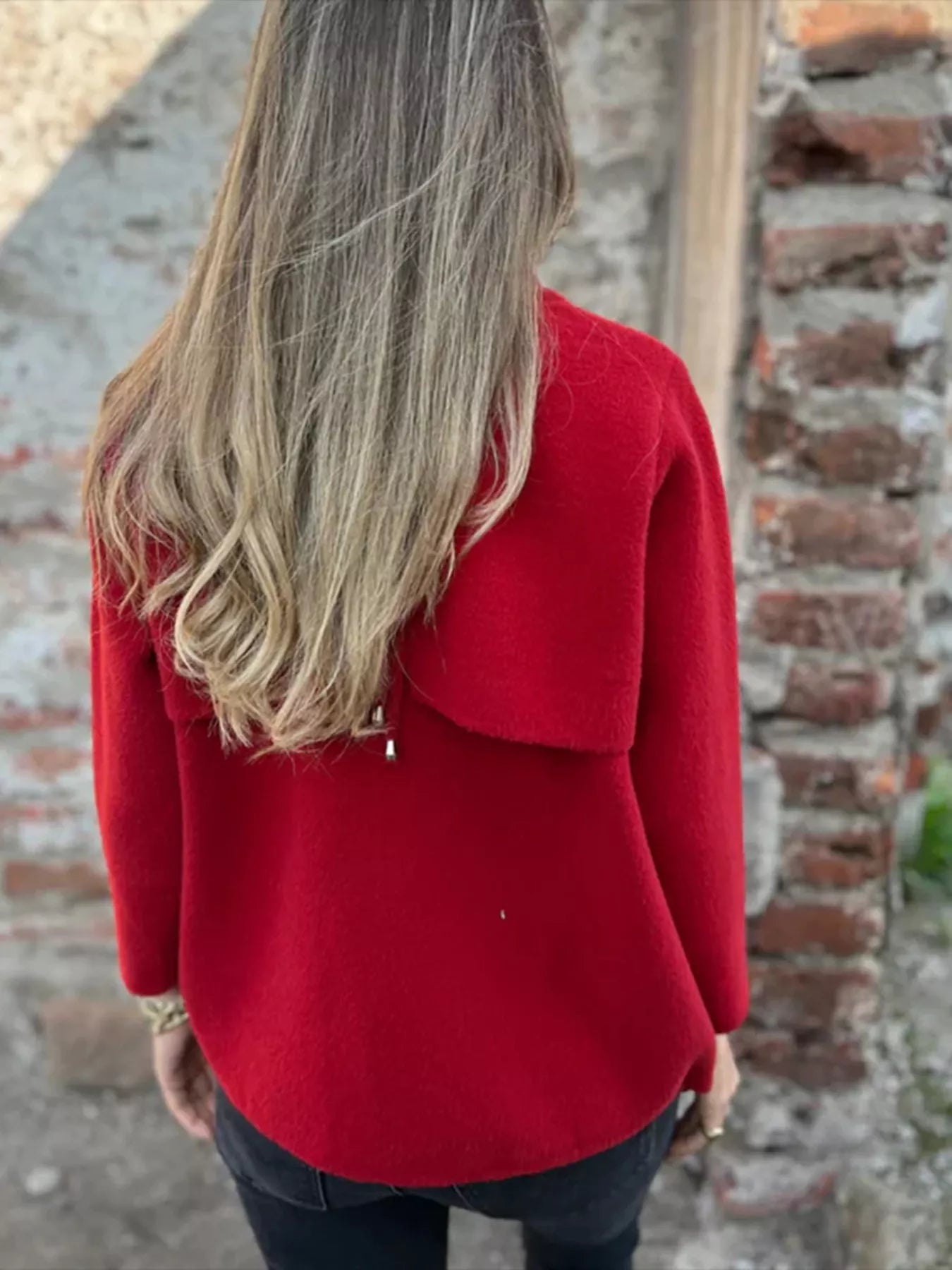 Full Size Textured Knit Zip Up Outerwear Plus Size