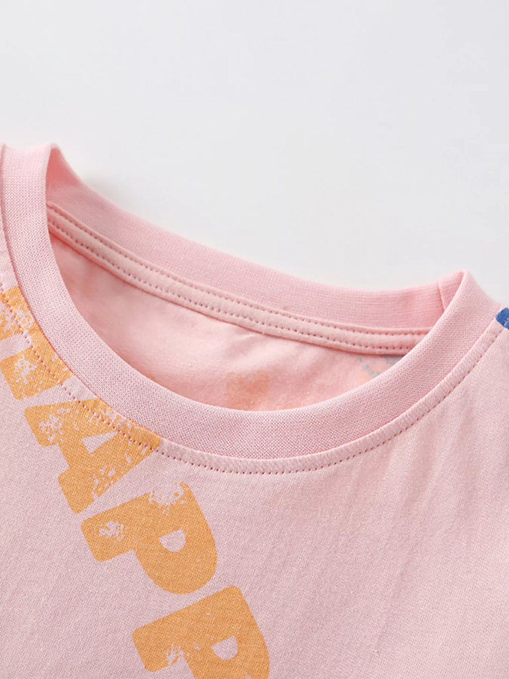Children's Happy Print Top and Shorts Set