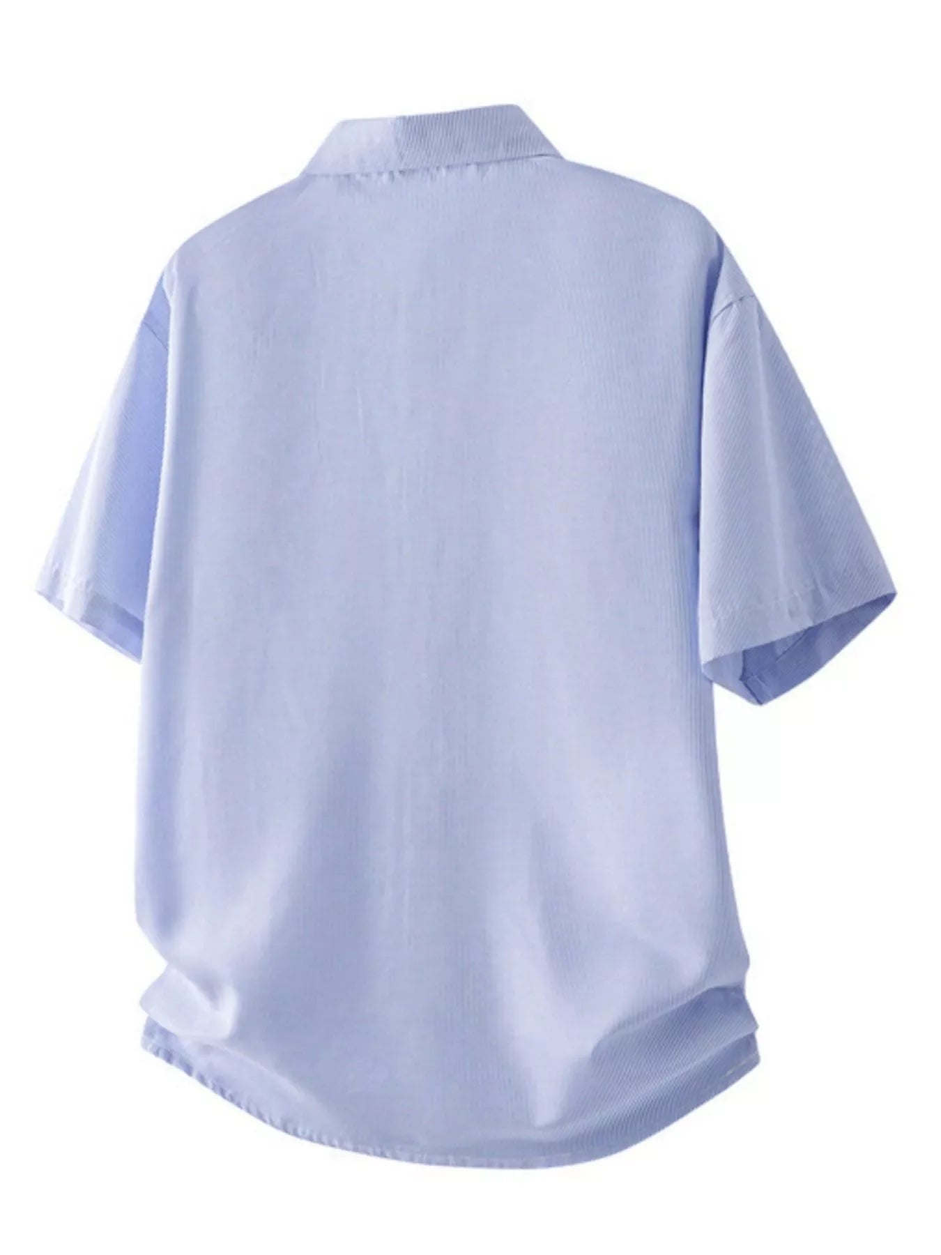 Men's Plus Size Casual Striped Short Sleeve Shirt