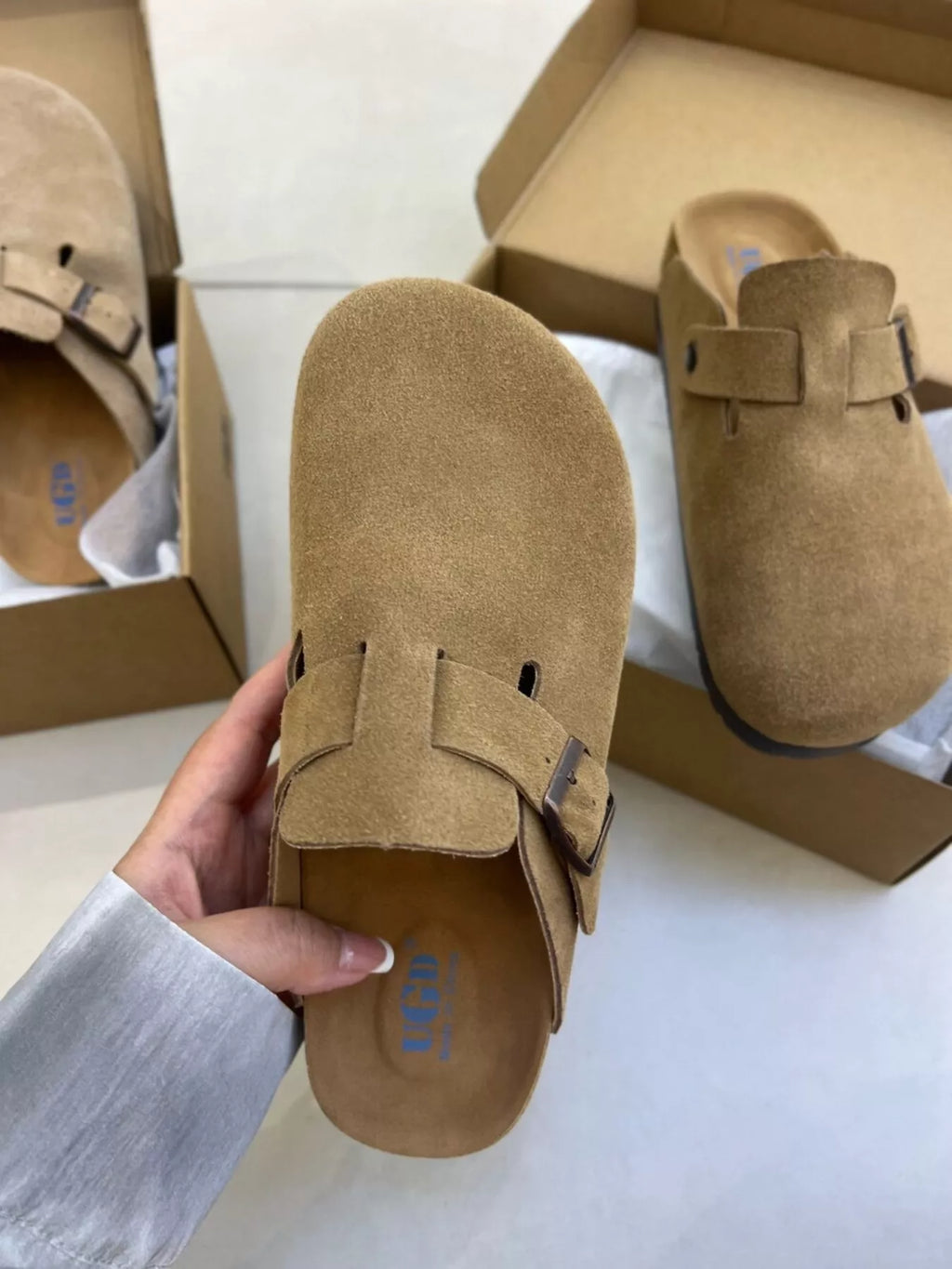 Round Toe Buckle Slip-Ons