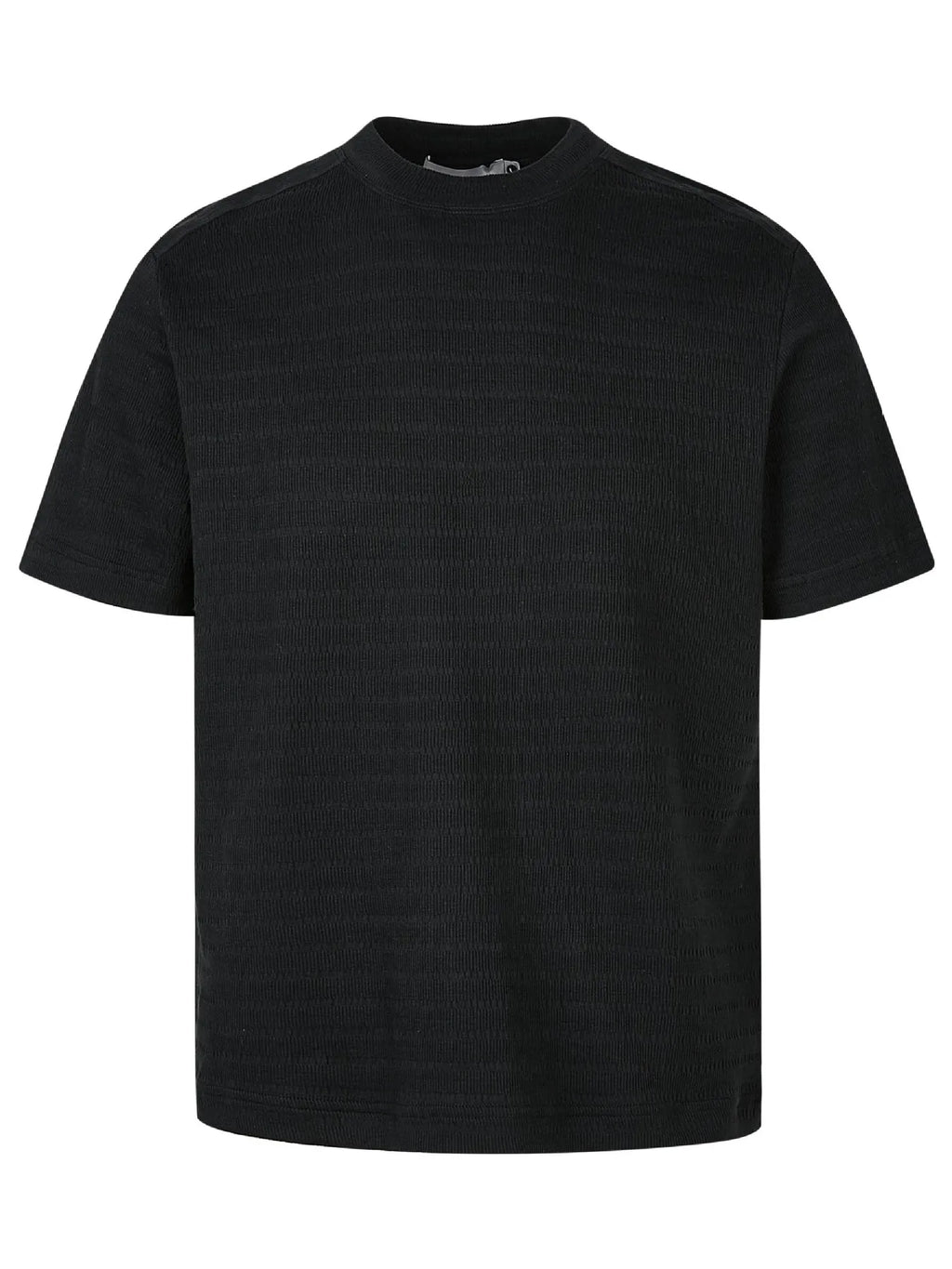Men's Textured Knit Crew Neck T-Shirt