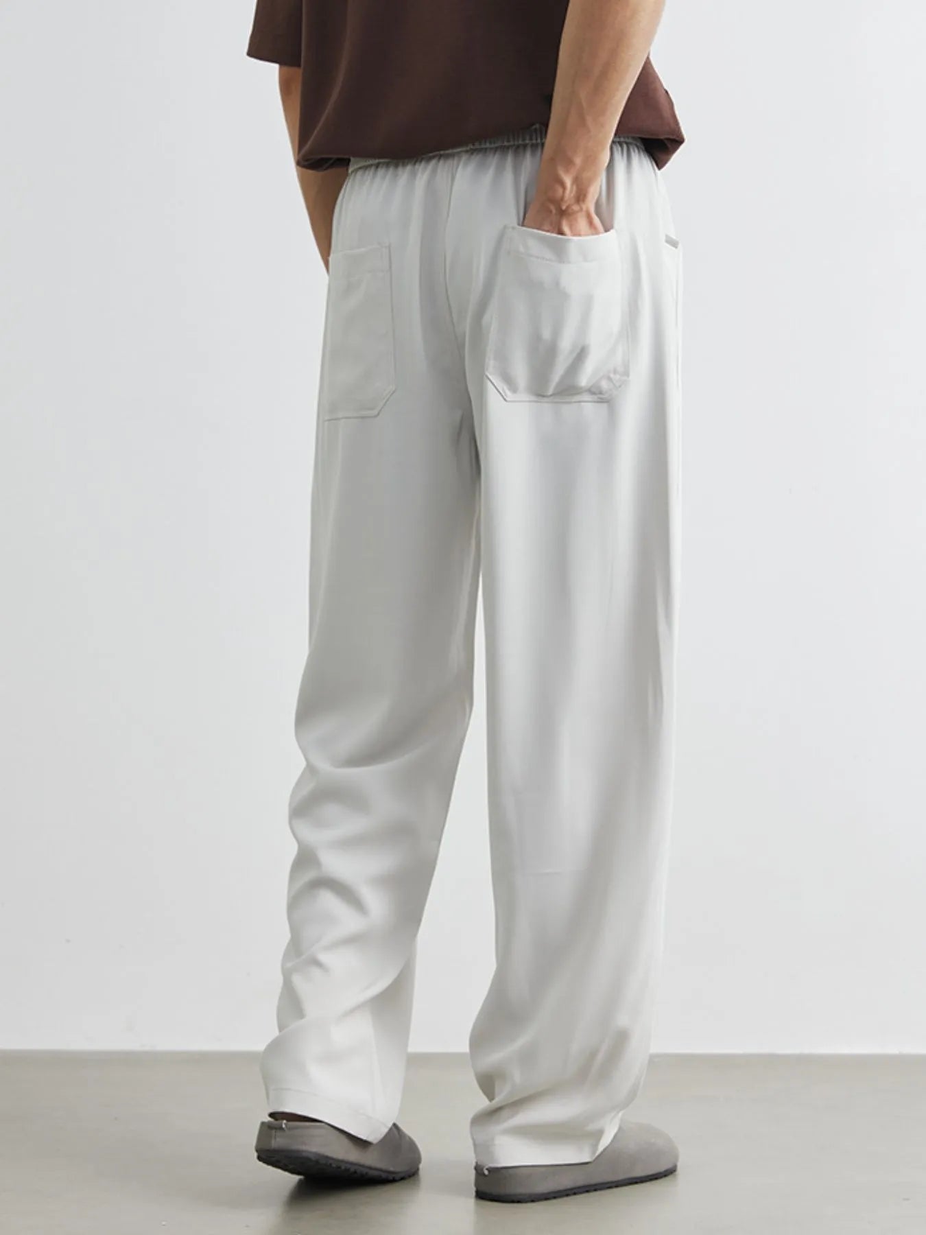 Men's Plus Size Relaxed Fit Wide Leg Casual Pants