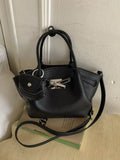 Top Handle Leather Crossbody Bag