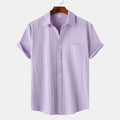 Men's Casual Short Sleeve Button Down Shirt