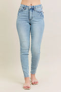 Judy Blue Full Size Mr Tummy Control Vintage Wash Skinny Jeans Plus Size