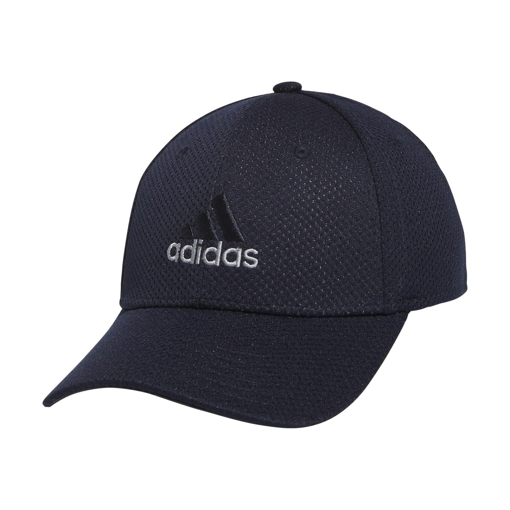 adidas Mens Zags 2.0 Structured Mid Crown A-Flex Stretch Fit Hat Dark Indigo Blue Large-X-Large