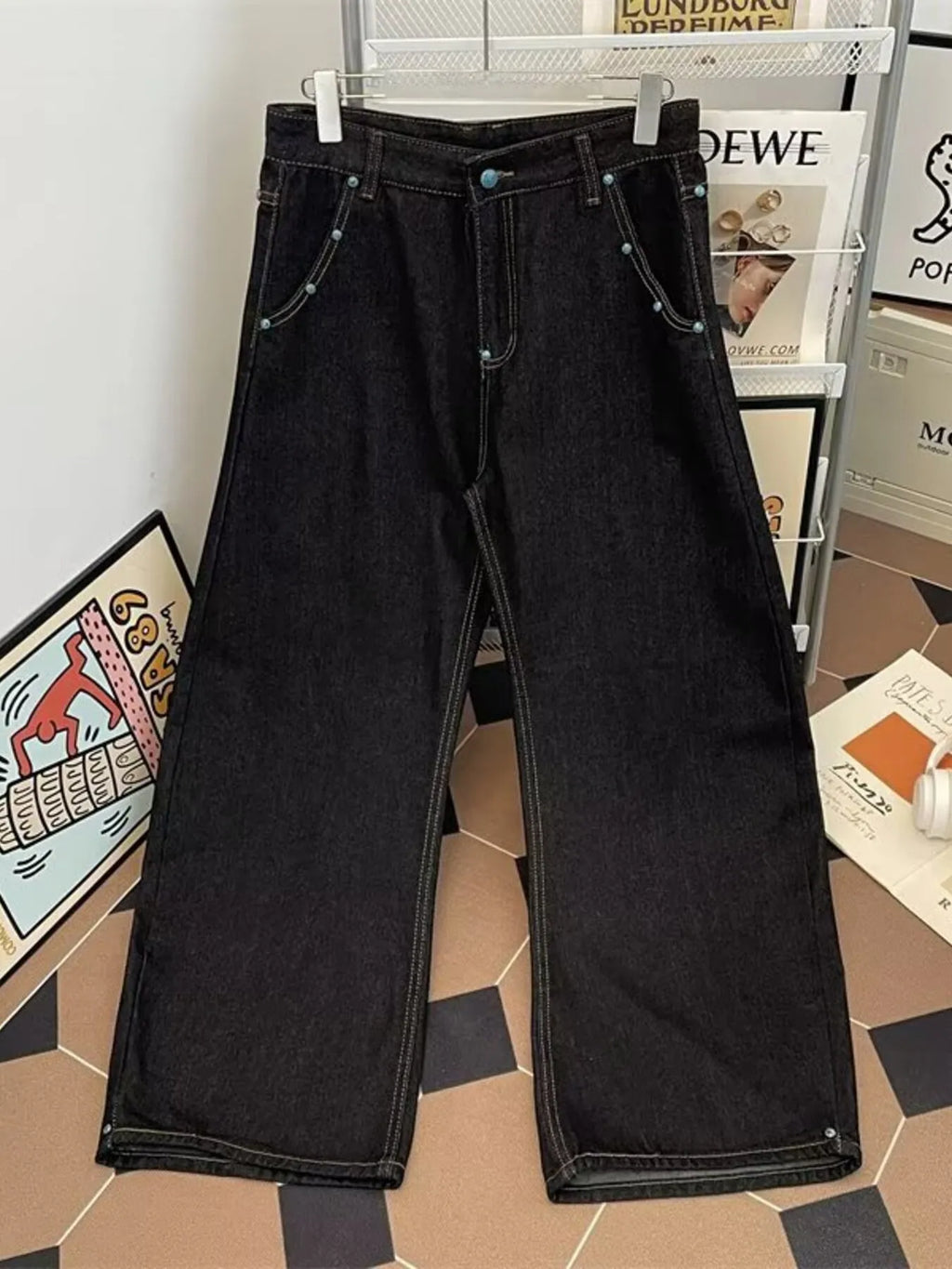 Men's Wide Leg Jeans