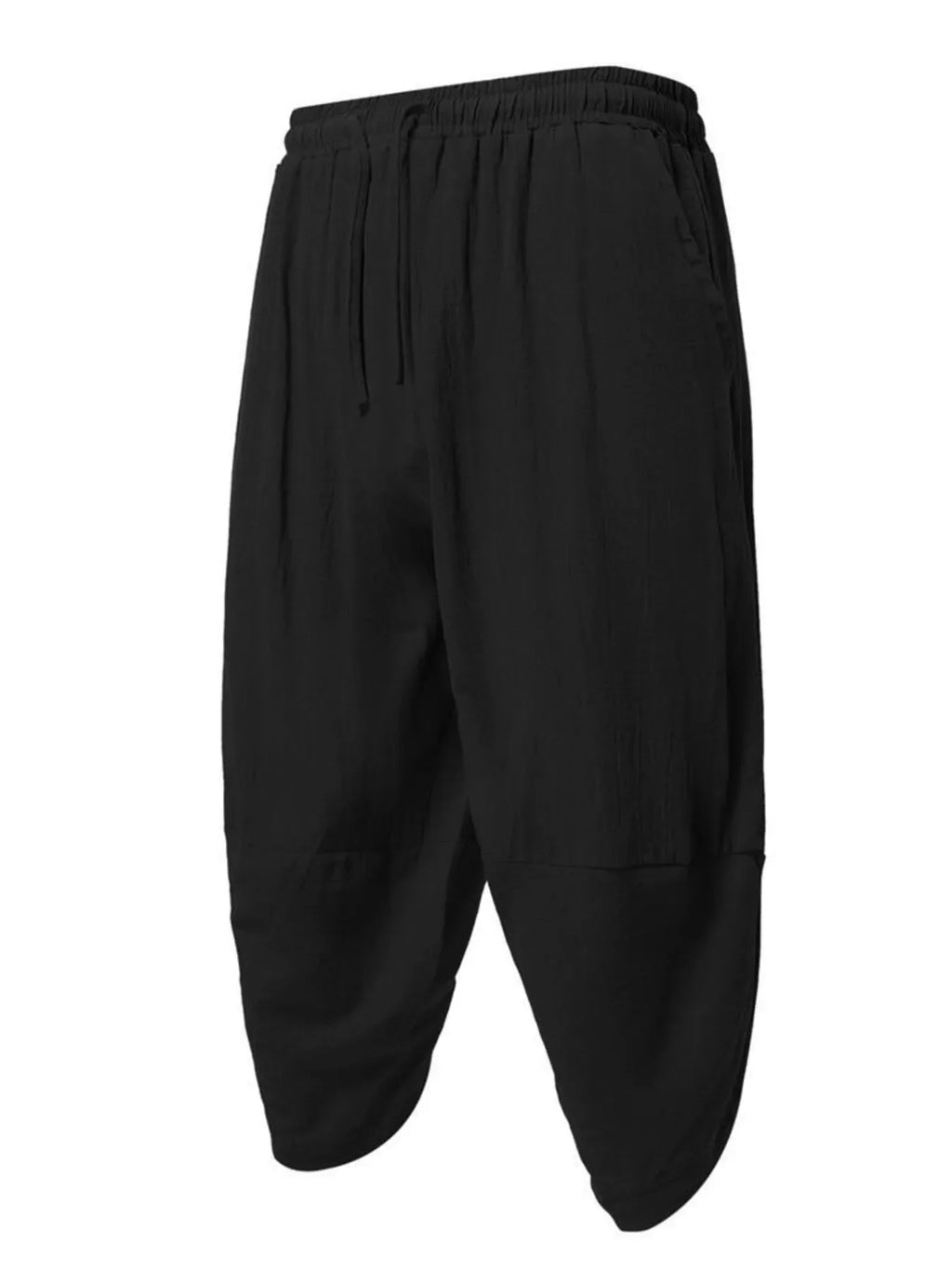 Men's Plus Size Loose Fit Cropped Pants