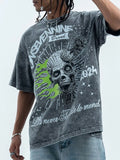 Men's Skull Graphic Round Neck Tee
