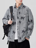 Men's Plus Size Button Up Long Sleeve Shirt