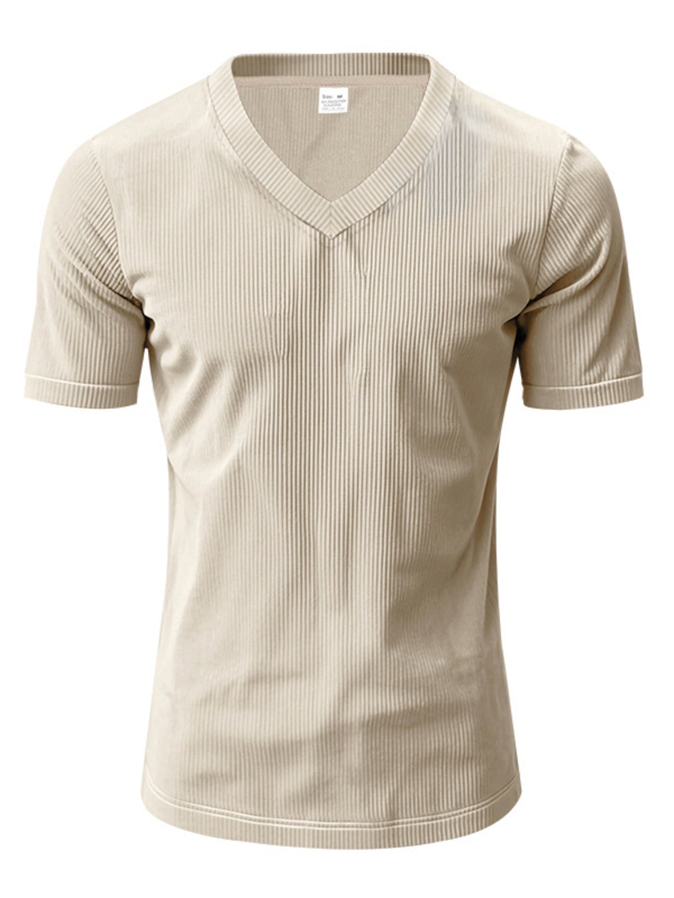 Men's Full Size V-Neck Slim Fit T-Shirt Plus Size