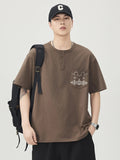 Men's Plus Size Round Neck Short Sleeve T-Shirt