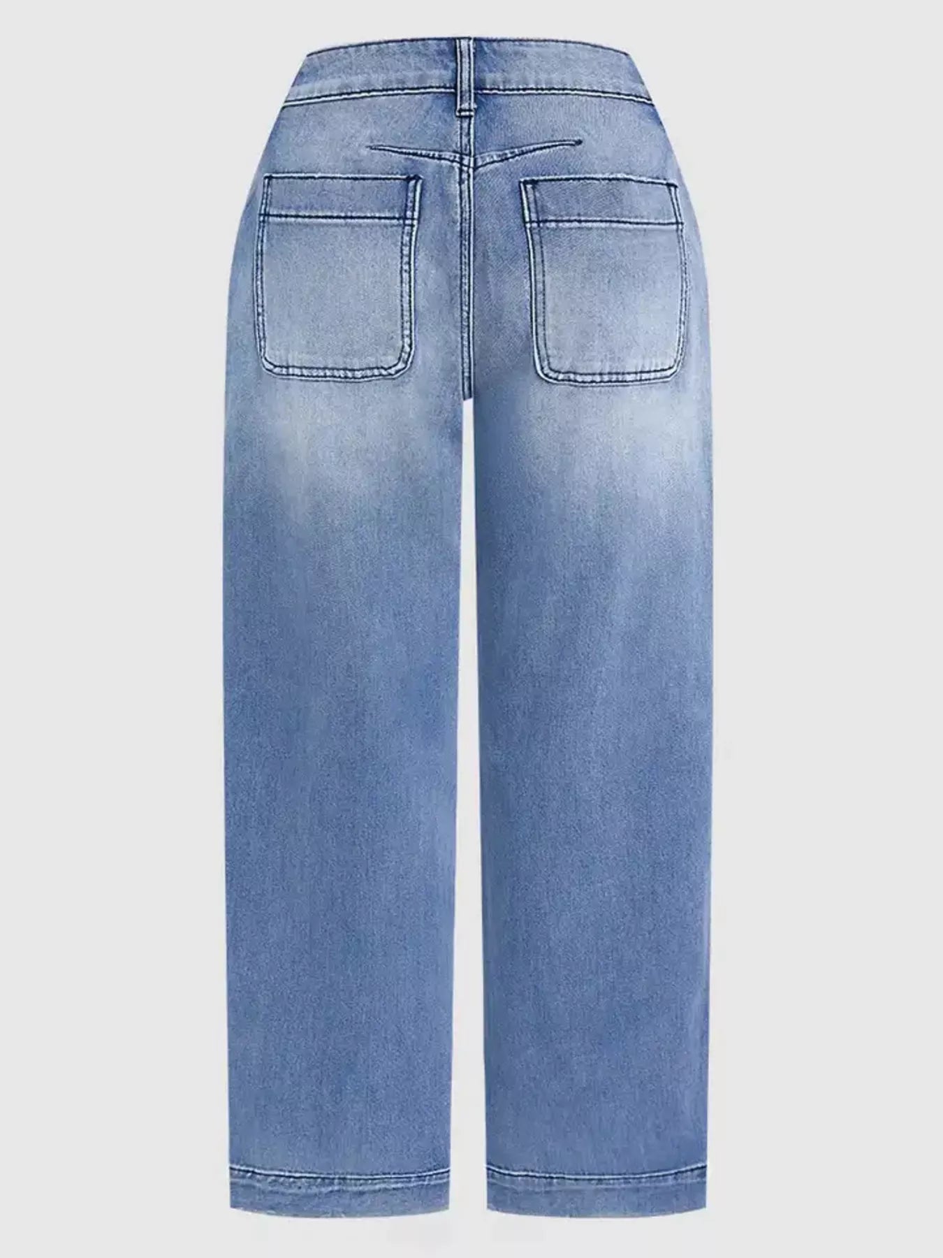 High-Waisted Relaxed Fit Jeans