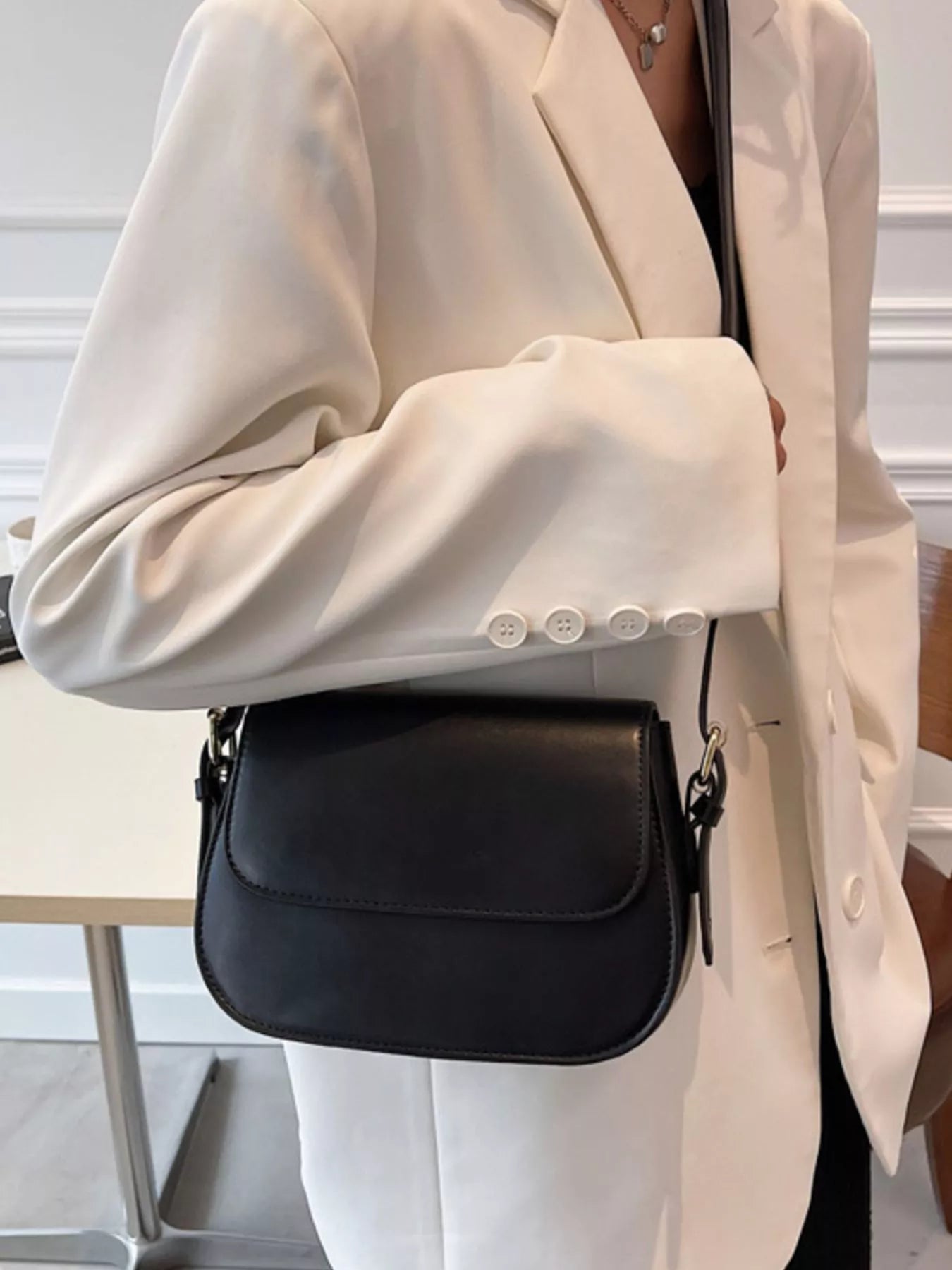 PU Leather Shoulder Bag