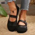 Round Toe Flats Mary Jane Loafers