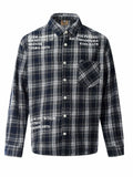 Men's Casual Plaid Button Up Shirt