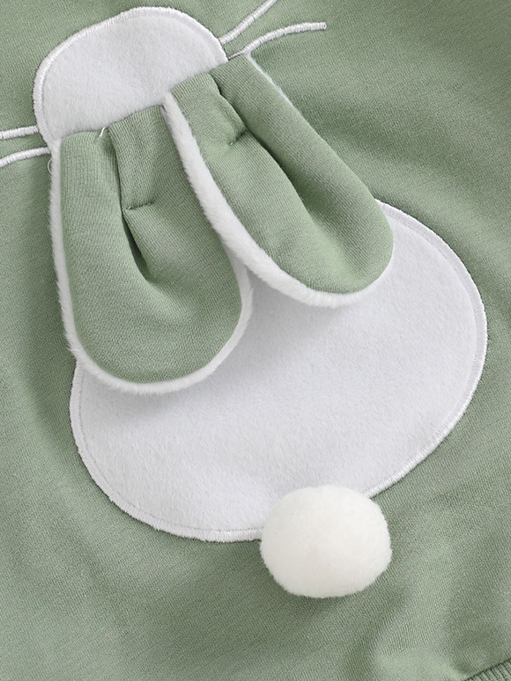 Children's Bunny Applique Top and Pants Outfit Set