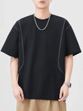 Men's Plus Size Round Neck Relaxed Fit T-Shirt