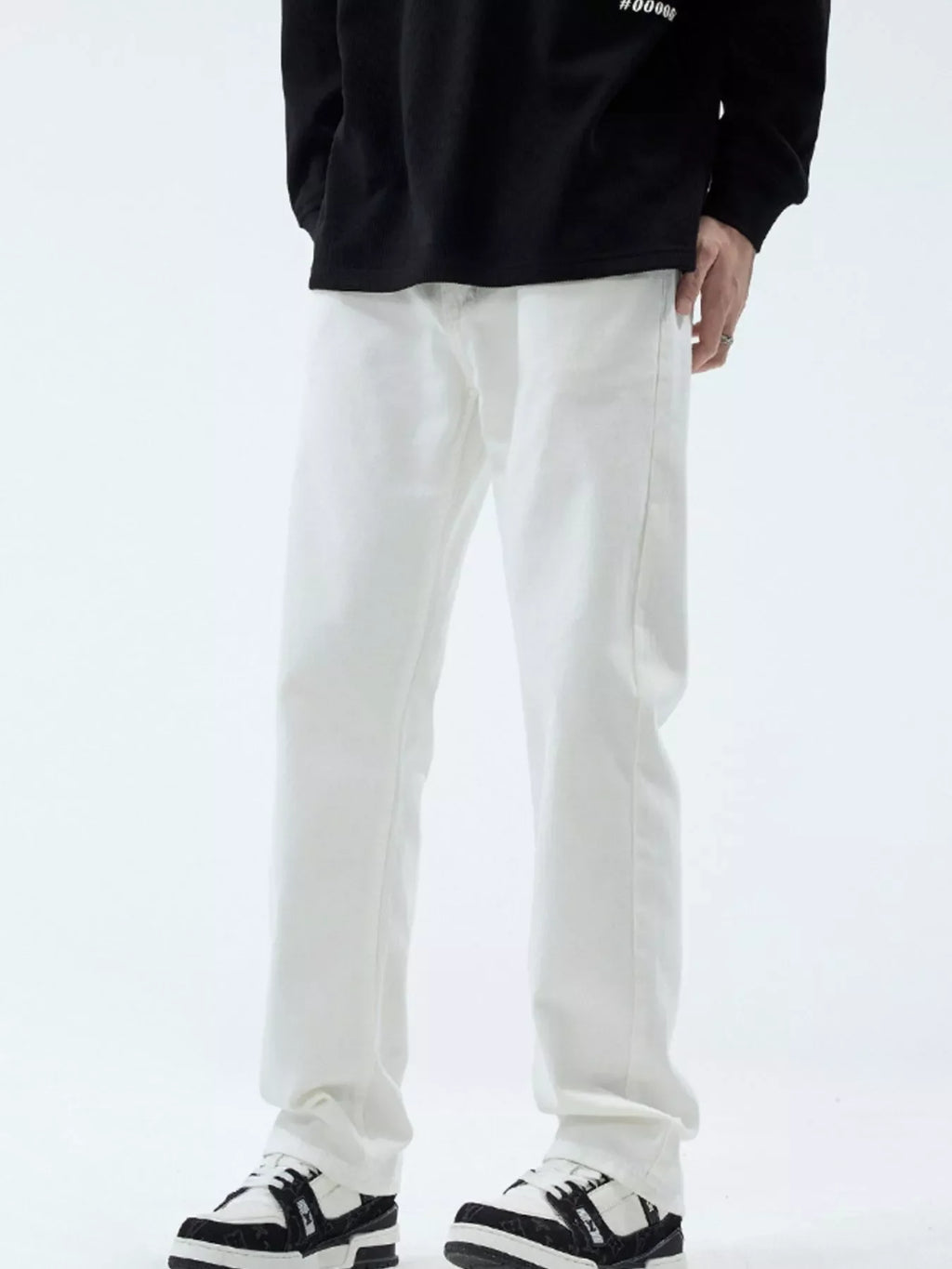 Men's Full Size Straight Leg Jeans Plus Size