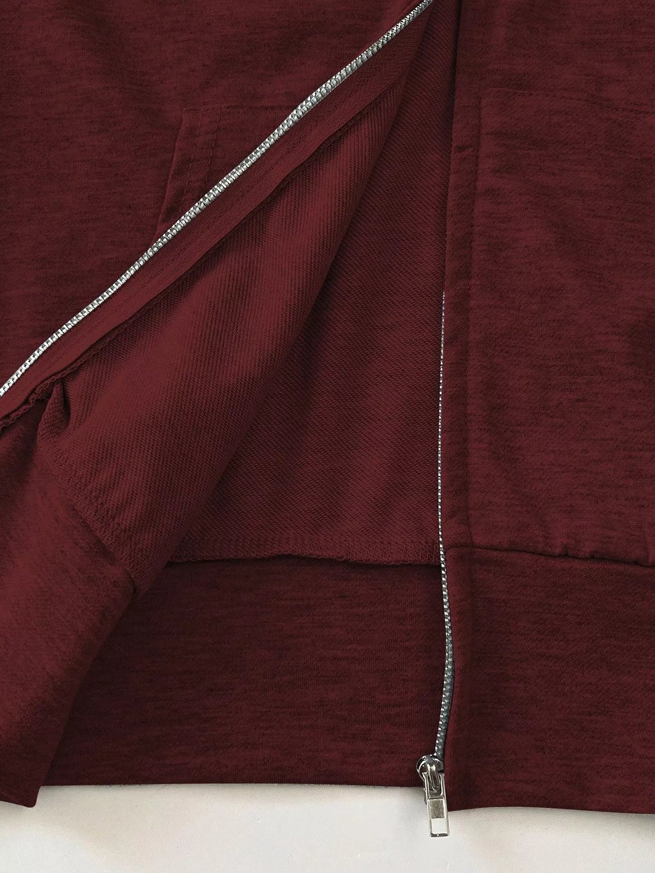 Zip Up Long Sleeve Hoodie