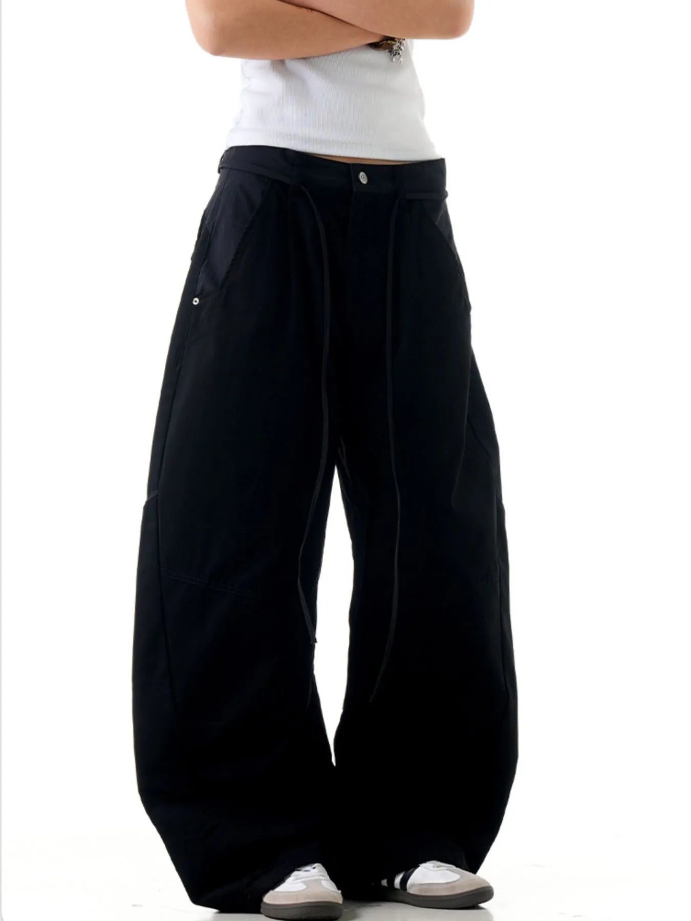 Men's Pocketed Wide Leg Pants