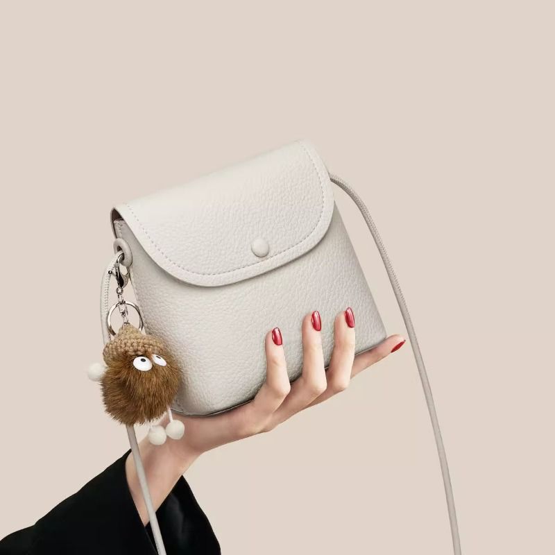 Leather Flap Crossbody Bag