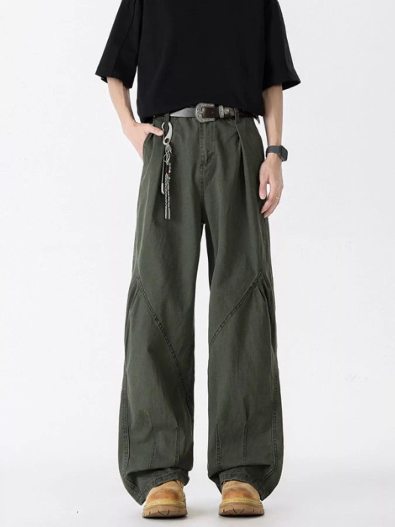 Men's Full Size Wide Leg Jeans Plus Size