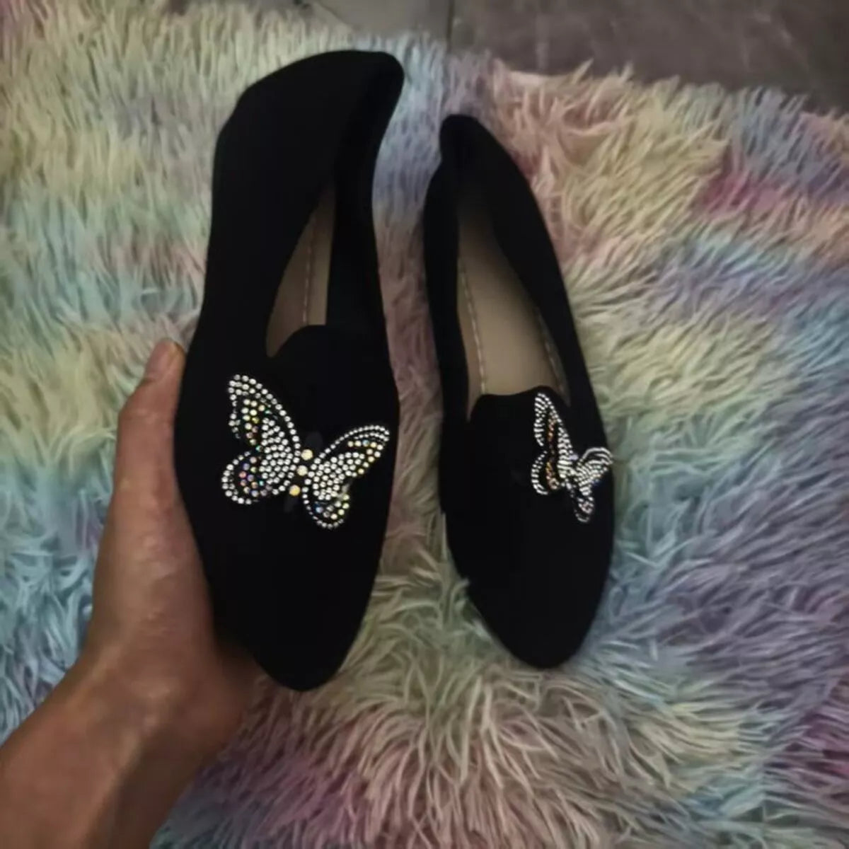 Butterfly Decor Slip-Ons