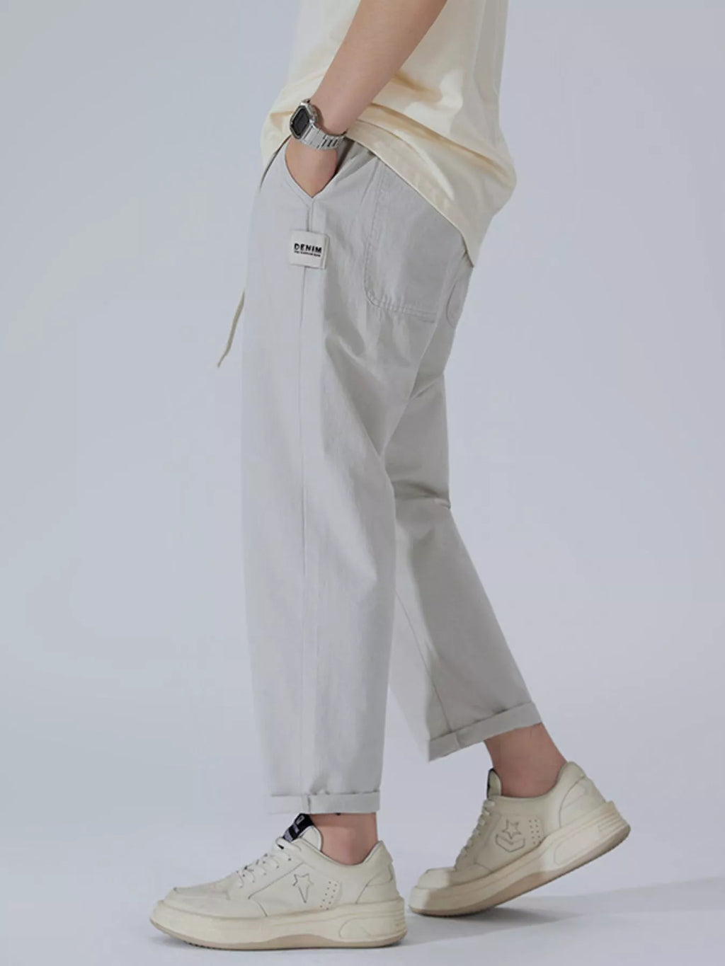 Men's Full Size Wide Leg Pants Plus Size