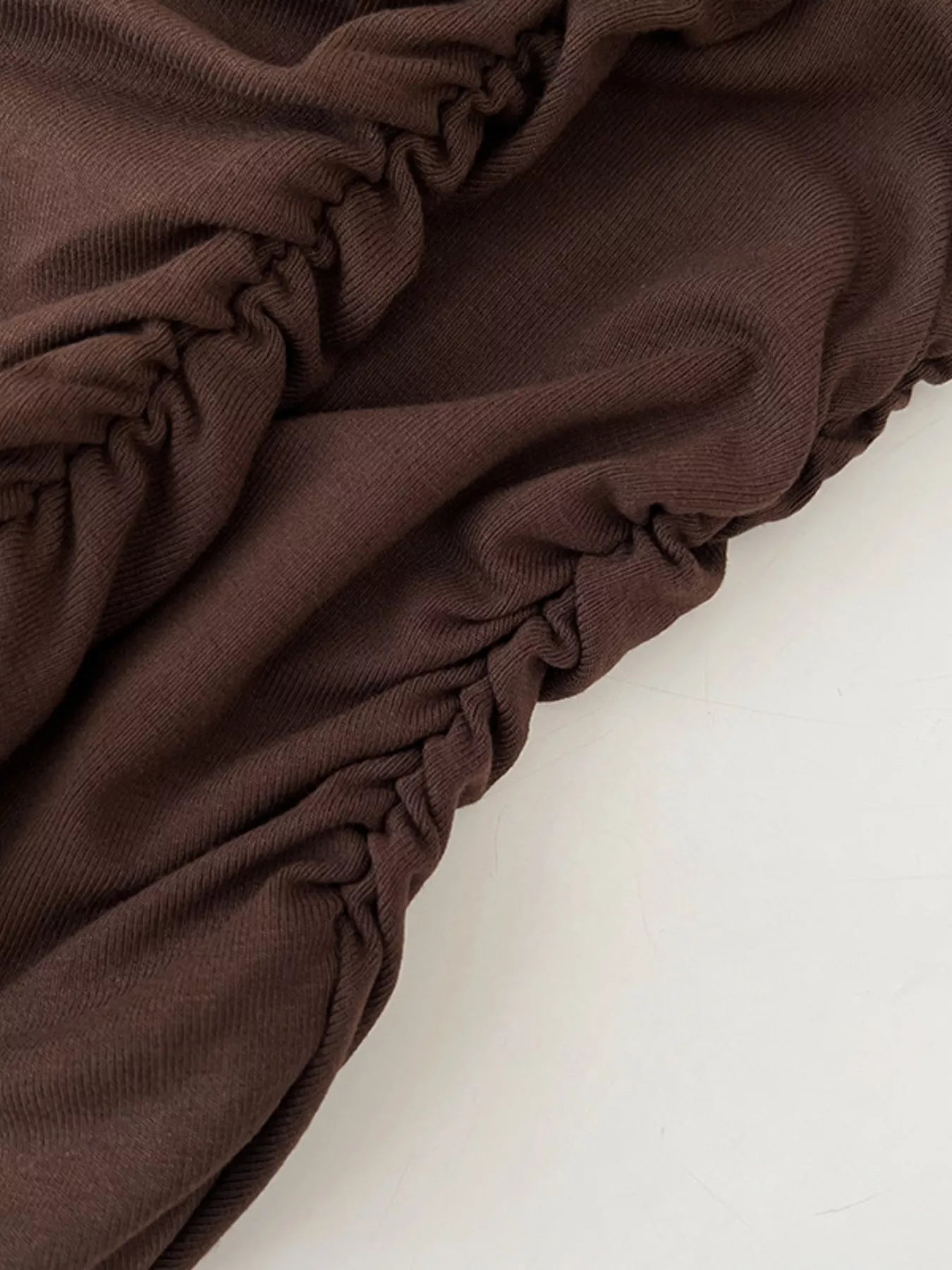 Ruched Mock Neck Tank