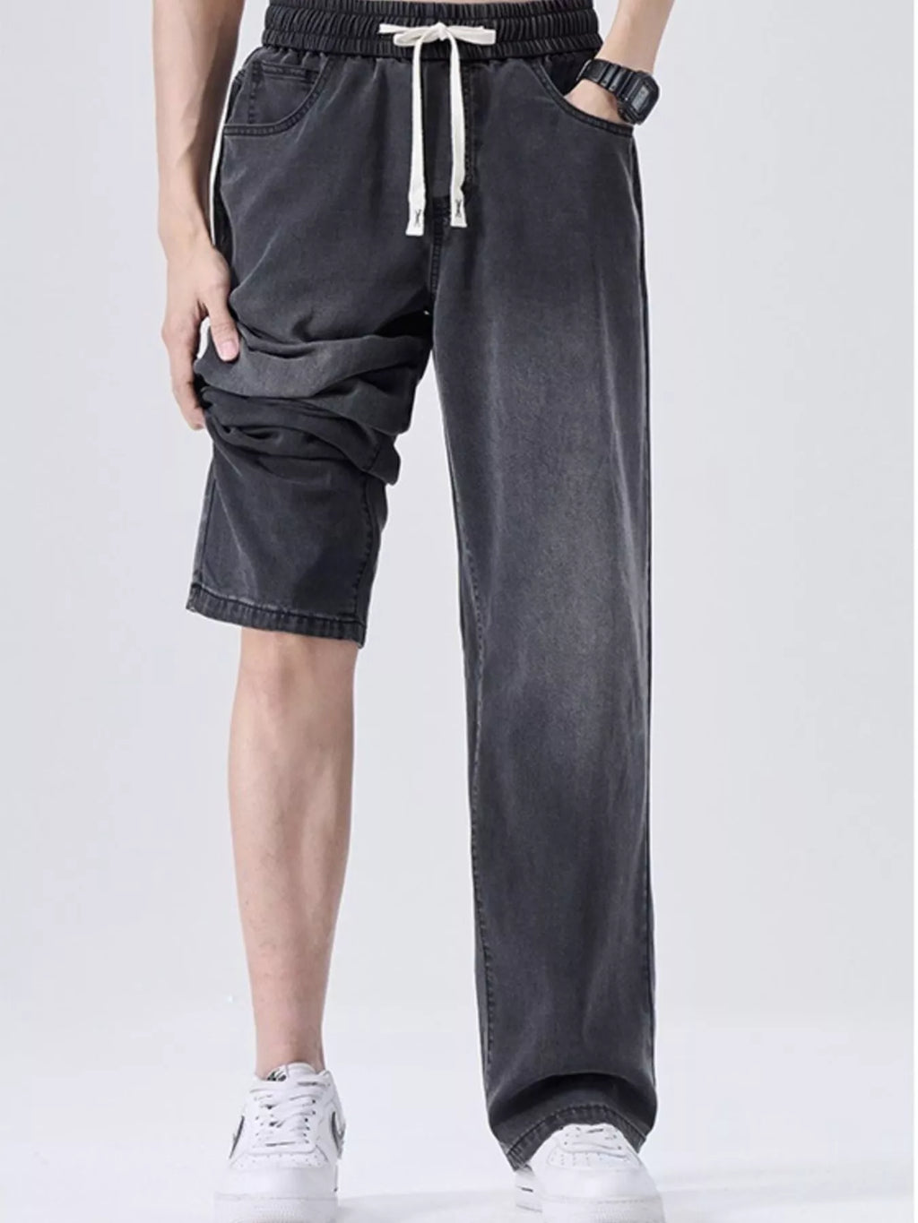 Men's Plus Size Wide Leg Jeans